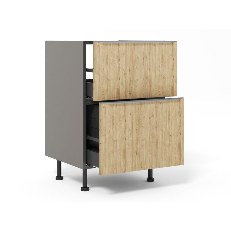 Meuble bas sous-évier tri sélectif duo