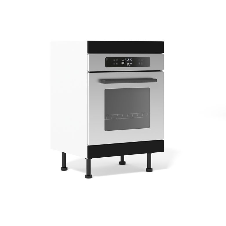 Meuble bas four 2 bandeaux