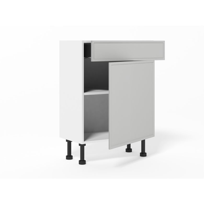 Meuble bas gain de place 1 porte, 1 tiroir, 1 tablette
