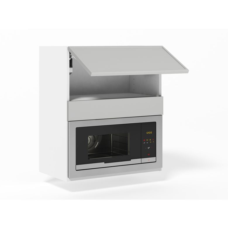 Meuble haut de cuisine pour micro-ondes, 1 abattant