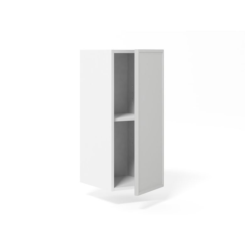 Meuble haut de rangement H.77 cm petite largeur 1 porte, 1 tablette