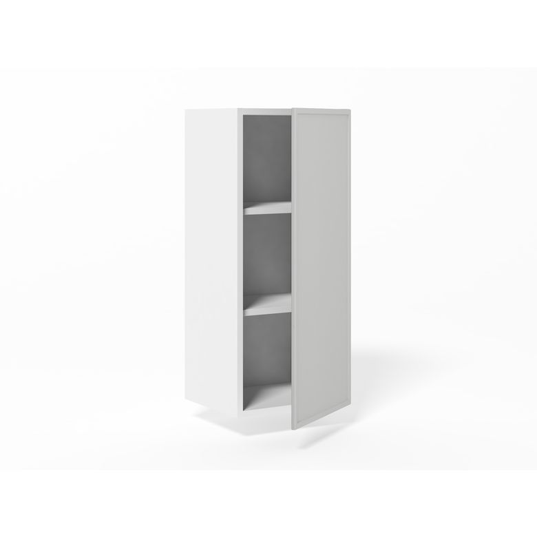 Meuble haut de rangement H.91 cm - 1 porte, 2 tablettes