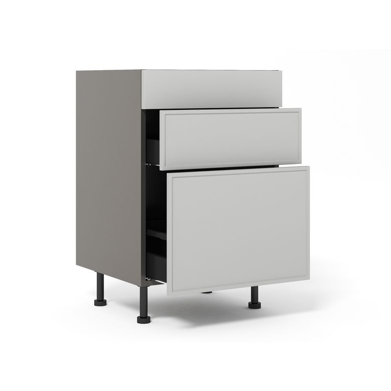 Meuble bas 1 casserolier+1 tiroir+1 faux tiroir