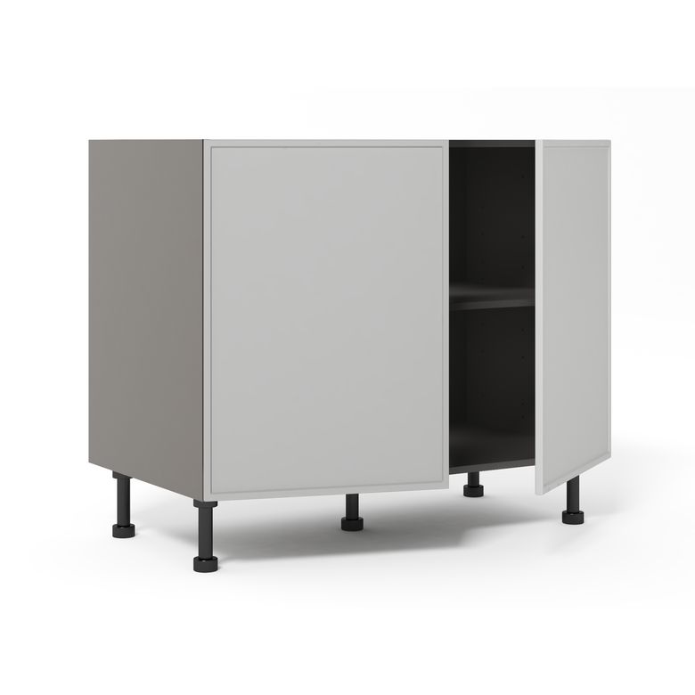 Meuble bas de rangement de cuisine 2 portes, 1 tablettes