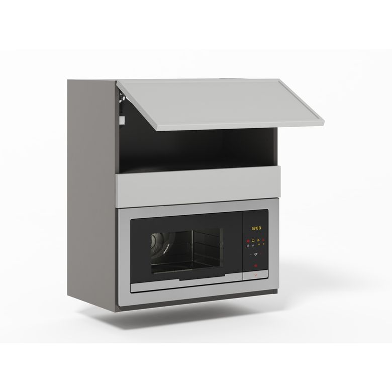 Meuble haut de cuisine pour micro-ondes, 1 abattant