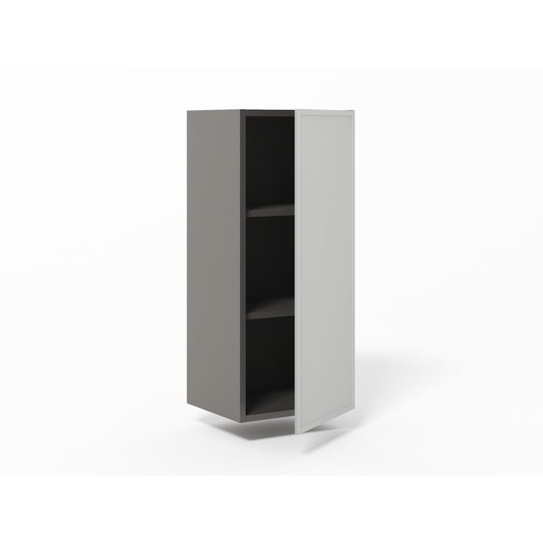 Meuble haut de rangement H.91 cm - 1 porte, 2 tablettes