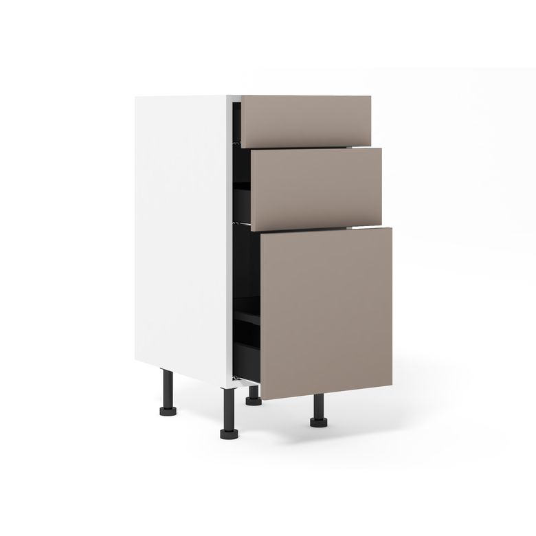Bas 1 casserolier + 2 tiroirs Agile cappuccino H92xL40xP63 Main Image