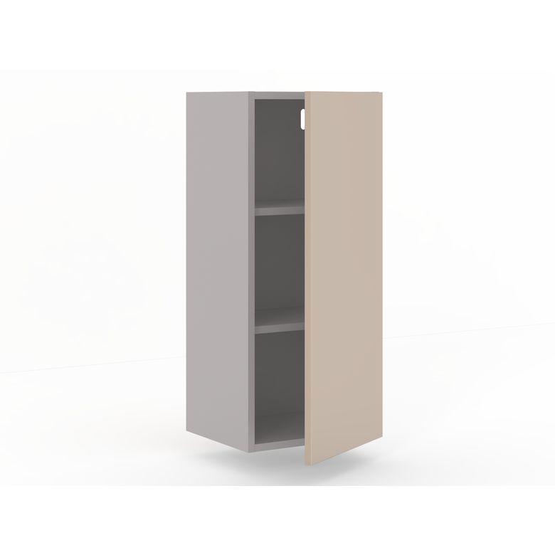 Meuble haut de rangement H.91 cm - 1 porte, 2 tablettes