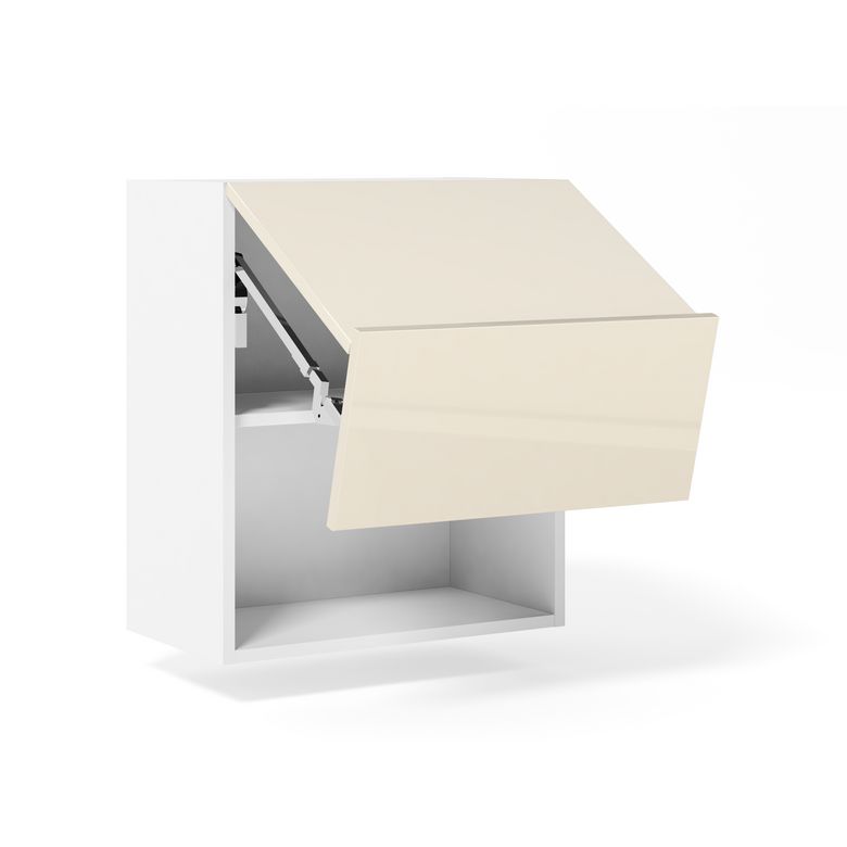 Meuble haut de cuisine 2 portes pliantes, 1 tablette