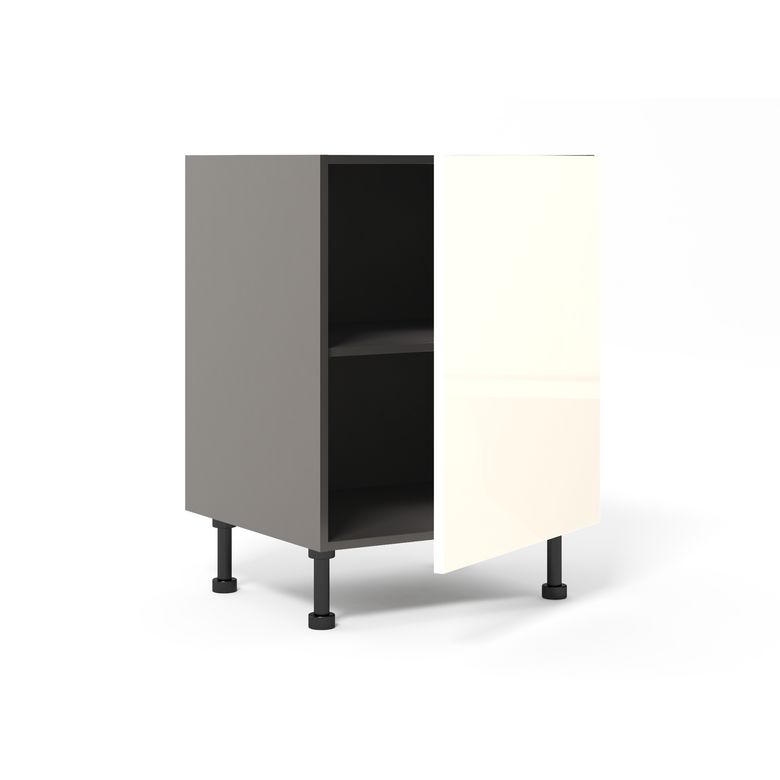 Meuble bas de rangement grande largeur 1 porte, 1 tablette