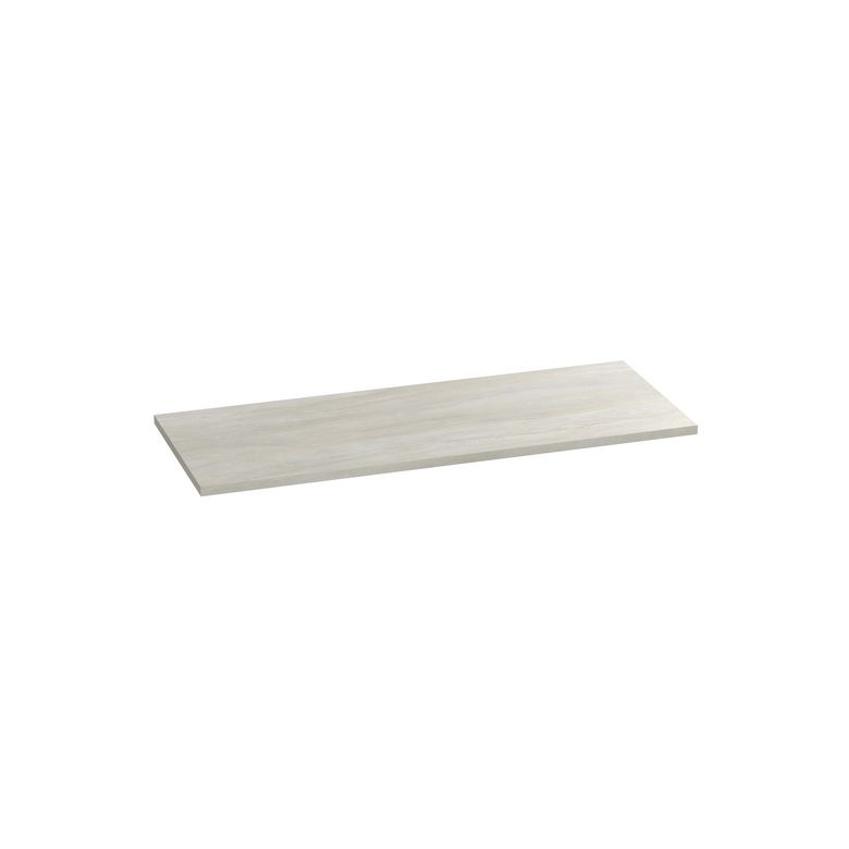 Plan de toilette mélaminé décor naturel travertin FORMEO | Lapeyre