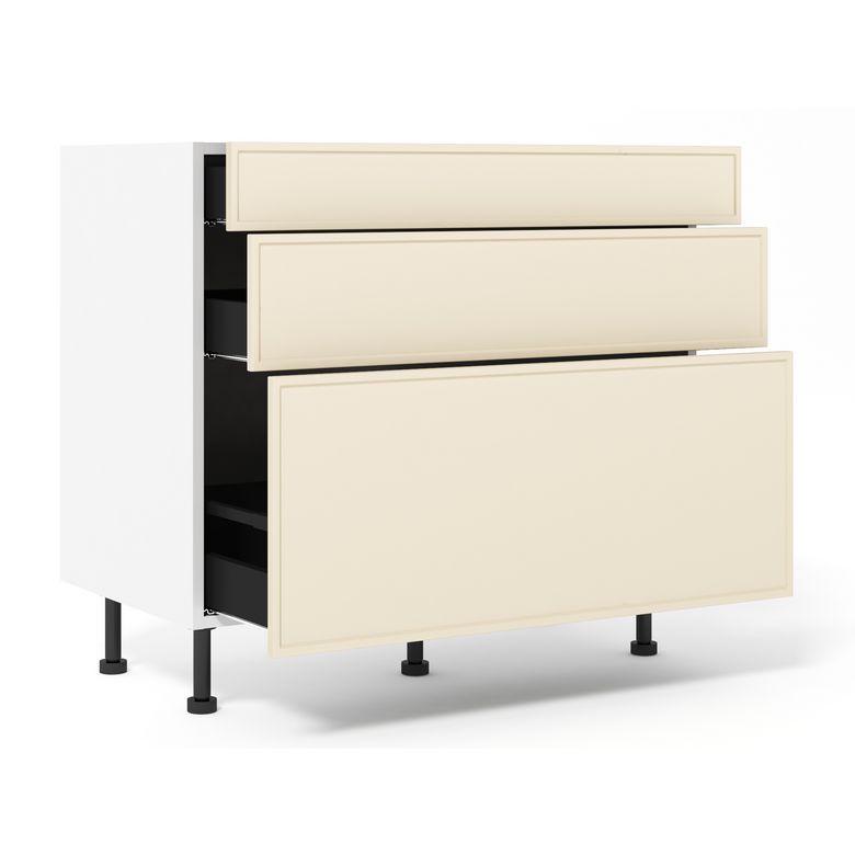 Meuble bas 1 casserolier + 2 tiroirs
