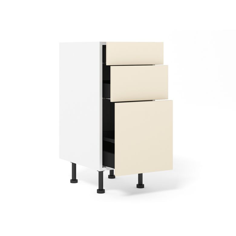 Meuble bas 1 casserolier + 2 tiroirs