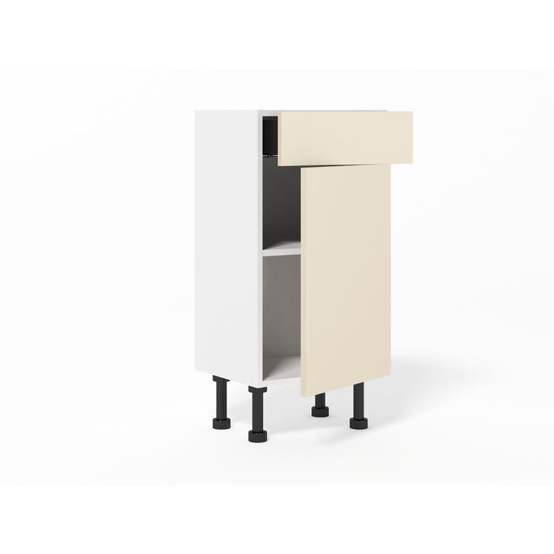 Meuble bas gain de place 1 porte, 1 tiroir, 1 tablette