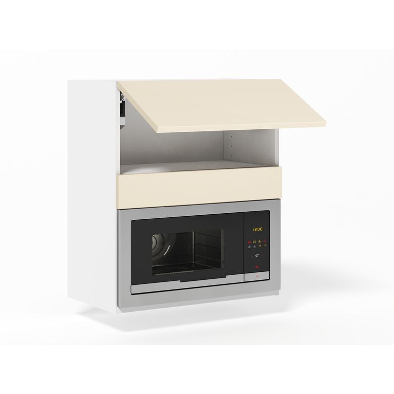 Meuble haut de cuisine pour micro-ondes, 1 abattant