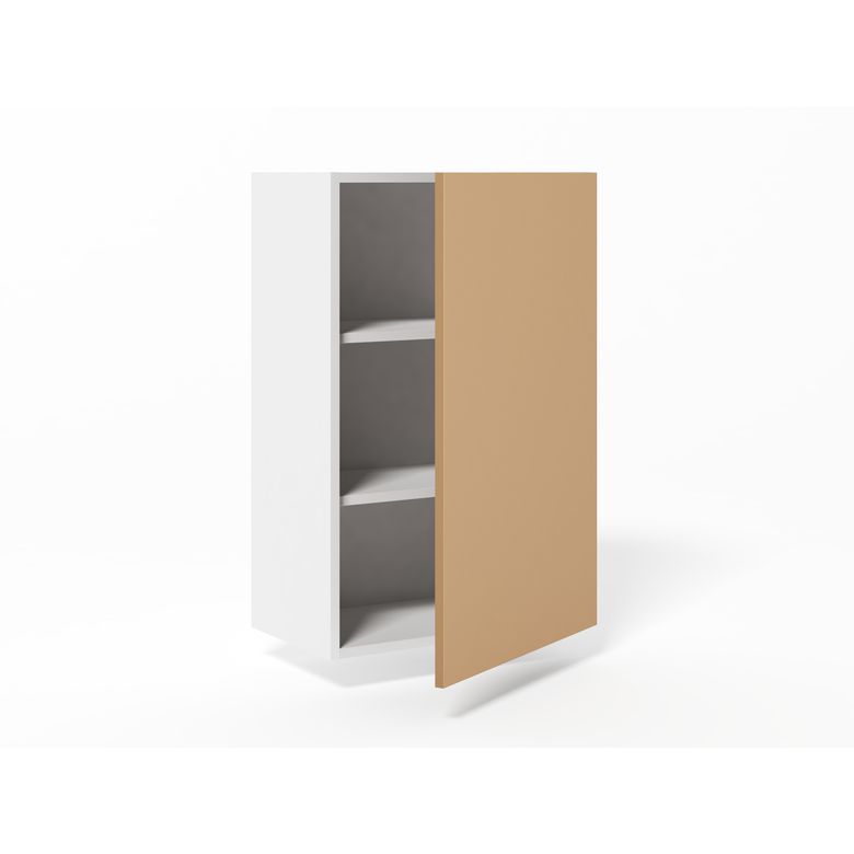 Meuble haut de rangement H.91 cm - 1 porte, 2 tablettes