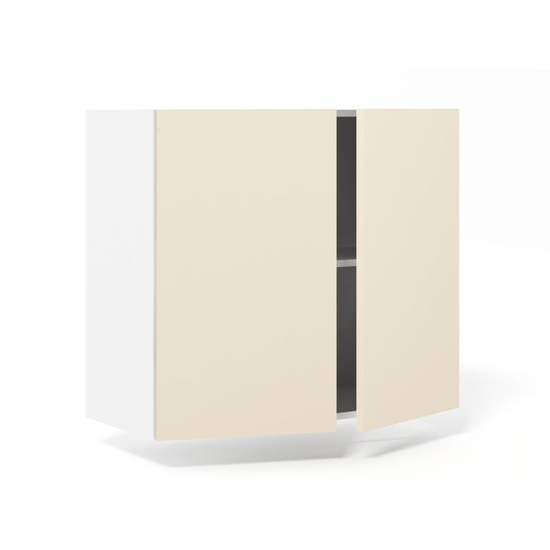 Meuble haut de rangement de cuisine 2 portes, 1 tablette