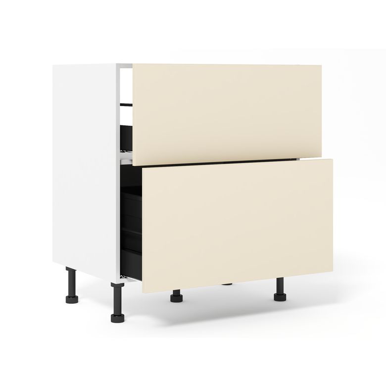 Sous évier tri sélectif trio Soft écru mat H92xL80xP63 Main Image