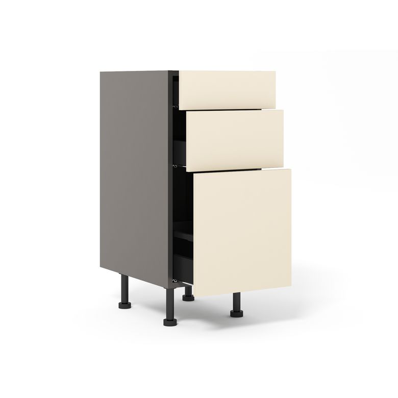 Meuble bas 1 casserolier + 2 tiroirs