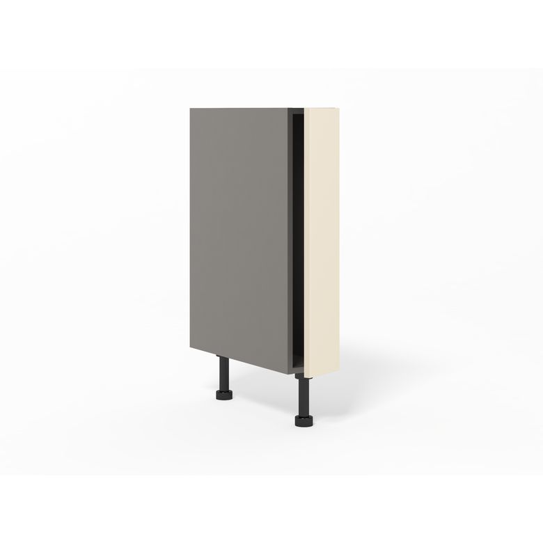 Meuble bas de rangement 1 porte largeur 15 cm
