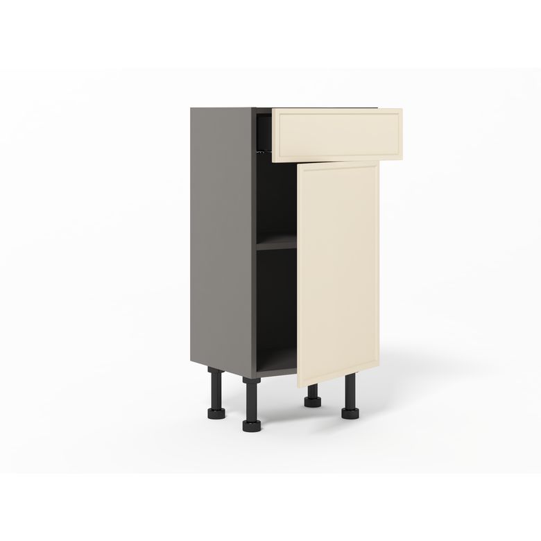 Meuble bas gain de place 1 porte, 1 tiroir, 1 tablette