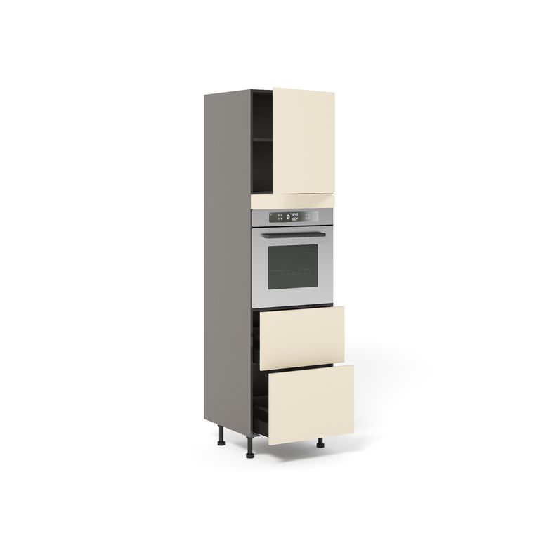 Meuble Colonne four 2 casseroliers 1 porte