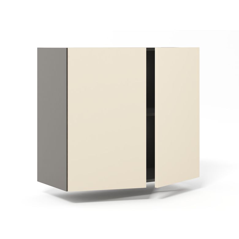 Meuble haut de rangement de cuisine 2 portes, 1 tablette