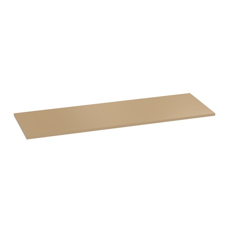 Plan de toilette mélaminé décor verni laqué camel FORMEO