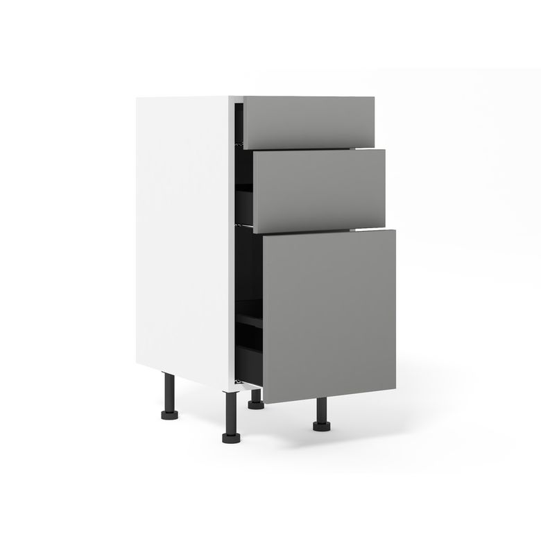 Meuble bas 1 casserolier + 2 tiroirs