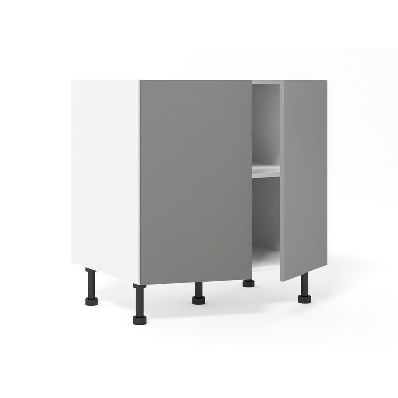 Meuble bas de rangement de cuisine 2 portes, 1 tablettes