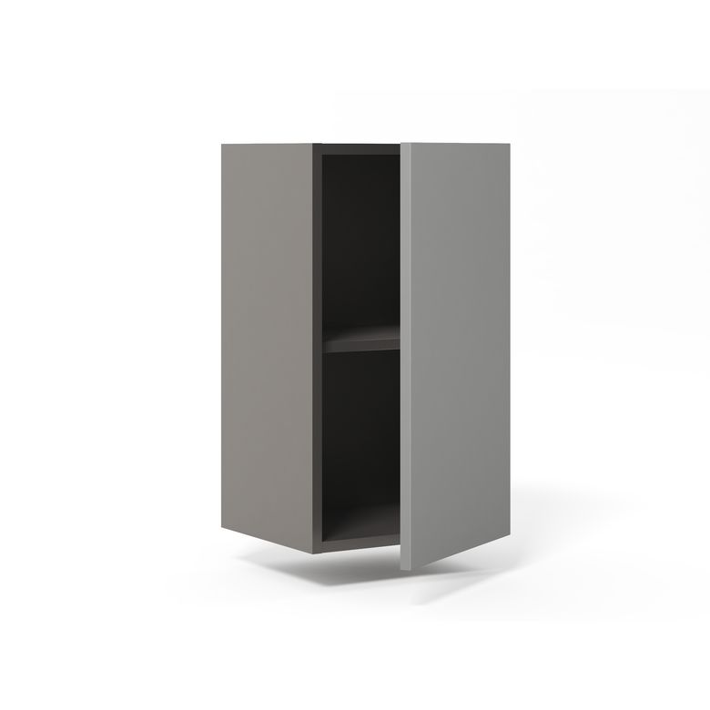 Meuble haut de rangement H.77 cm petite largeur 1 porte, 1 tablette