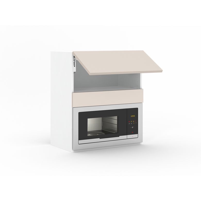 Meuble haut de cuisine pour micro-ondes, 1 abattant