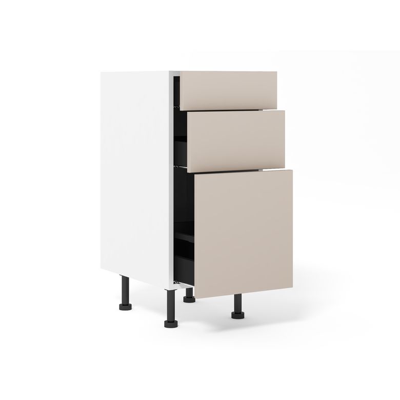 Meuble bas 1 casserolier + 2 tiroirs
