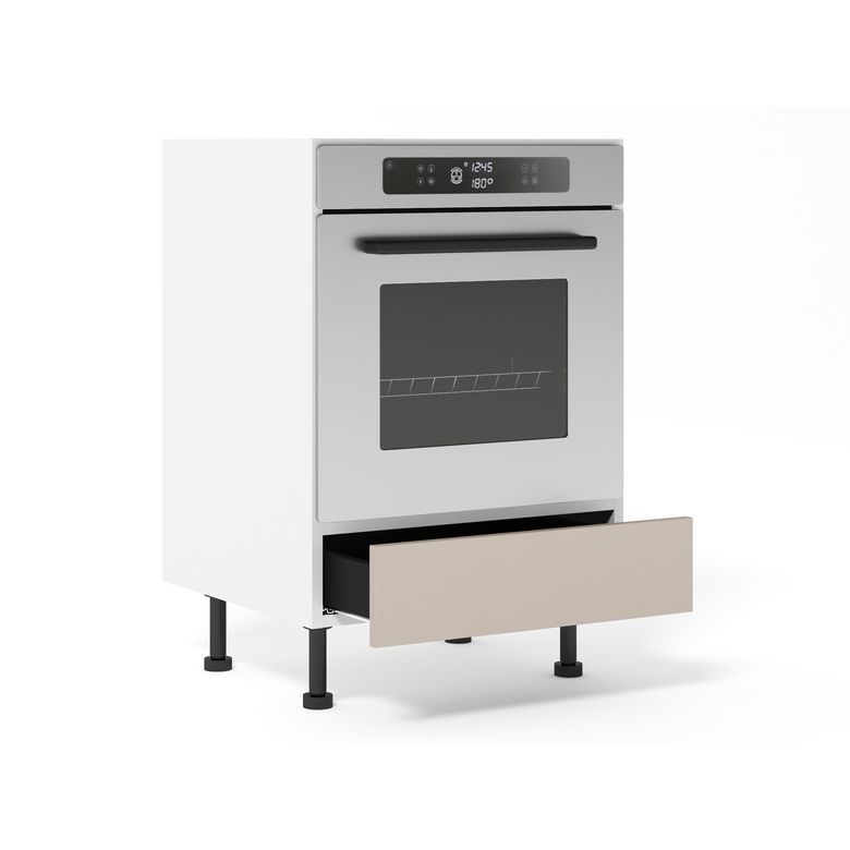 Bas four + 1 tiroir bas Agile ivoire H92xL60xP63 Main Image