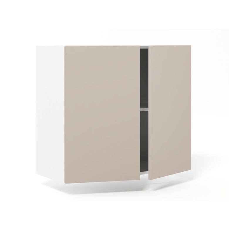 Meuble haut de rangement de cuisine 2 portes, 1 tablette