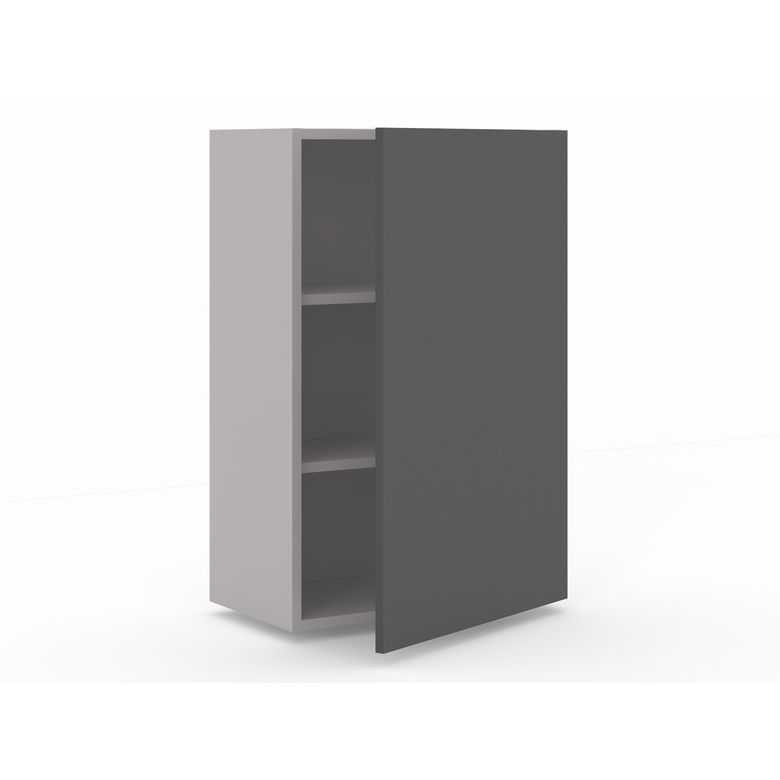 Meuble haut de rangement H.91 cm - 1 porte, 2 tablettes