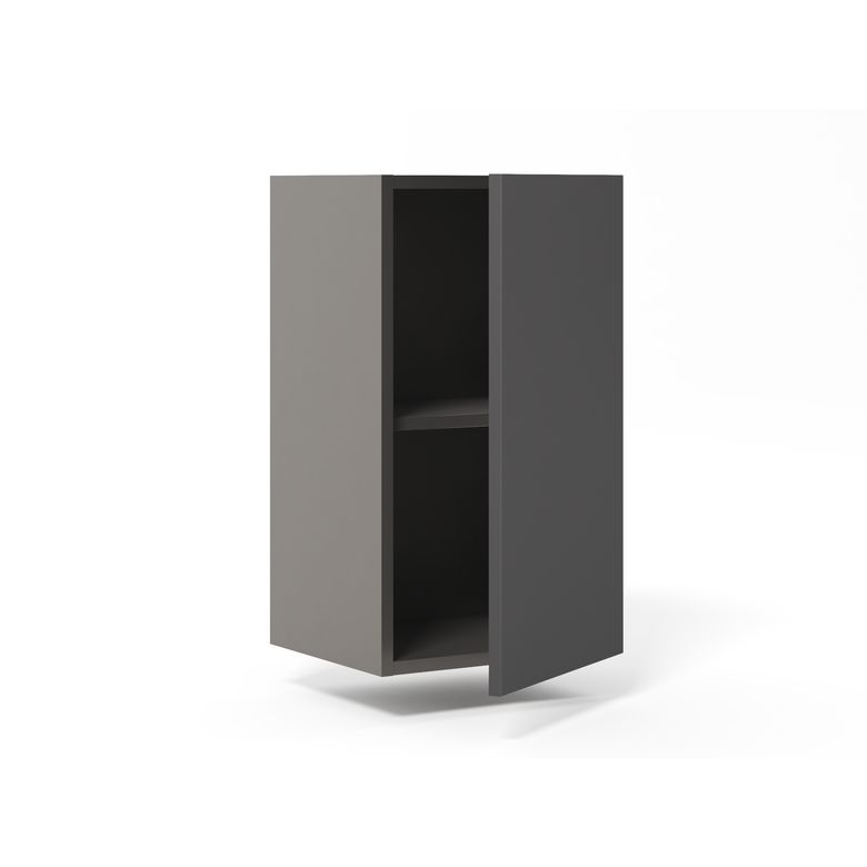 Meuble haut de rangement H.77 cm petite largeur 1 porte, 1 tablette