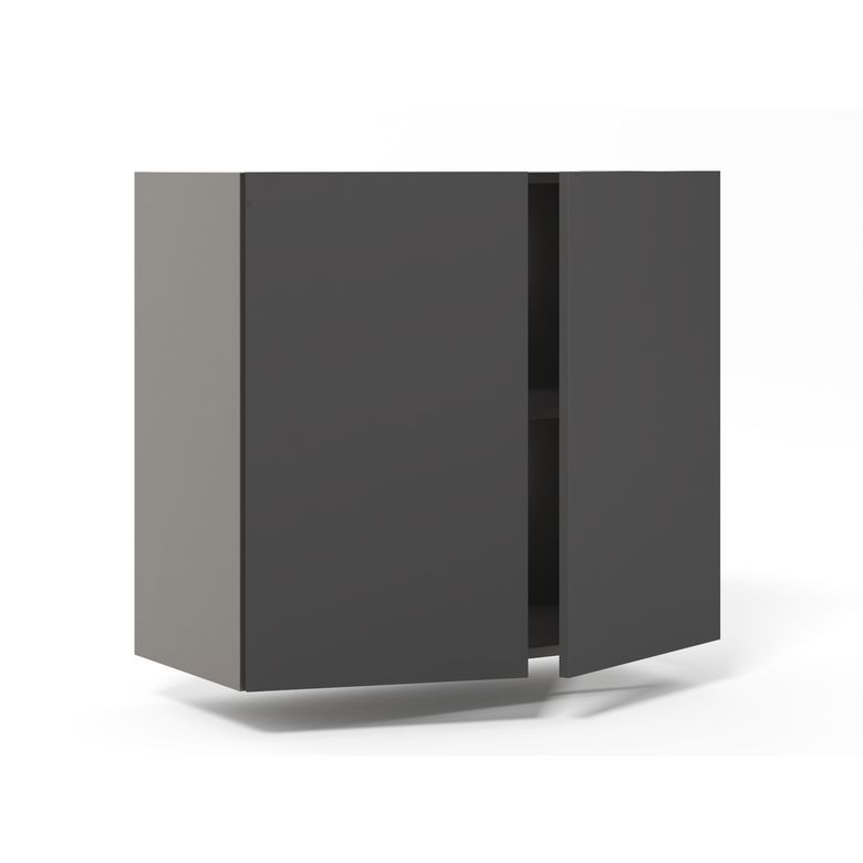 Meuble haut de rangement de cuisine 2 portes, 1 tablette