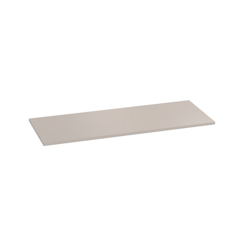 Plan de toilette mélaminé décor uni ivoire FORMEO