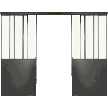 Cloison suspendue et séparation de pièce