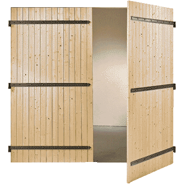 Porte de garage battante ou pliante